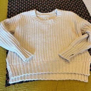 Aerie chunky knit oversized pullover sweater xs